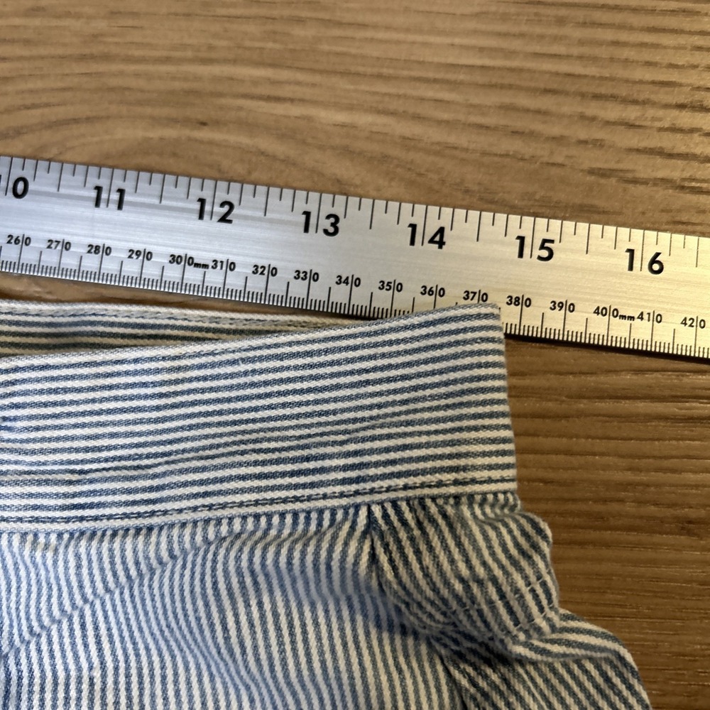 Britannia Women's Jeans *Vintage  Size 14 Pinstripe Railroad Mom Pant Hong Kong - Picture 16 of 16
